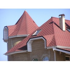 Битумная черепица IKO Superglass HEX Tile Red
