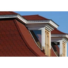 Битумная черепица IKO Superglass Biber Tile Red