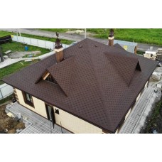 Битумная черепица BTM Shingle Rubin Коричневый