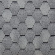 Битумная черепица Tegola (Тегола) Eco Roof Hexagonal серый Mixed Slate