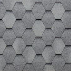 Битумная черепица Tegola (Тегола) Eco Roof Hexagonal серый Mixed Slate